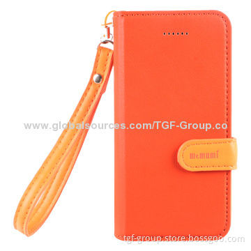 PU leather case with transparent PC case